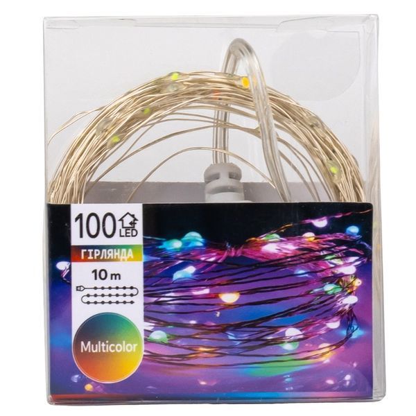 Гірлянда "Роса" 100 LED, різнокольорова, 10 м, від USB 9133-010 фото