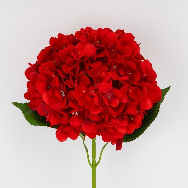 Искусственная гортензия, красная, 67 см 2026-009/red фото