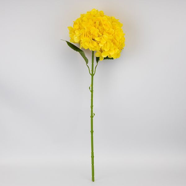 Штучна гортензія, жовта, 67 см 2026-009/yellow фото