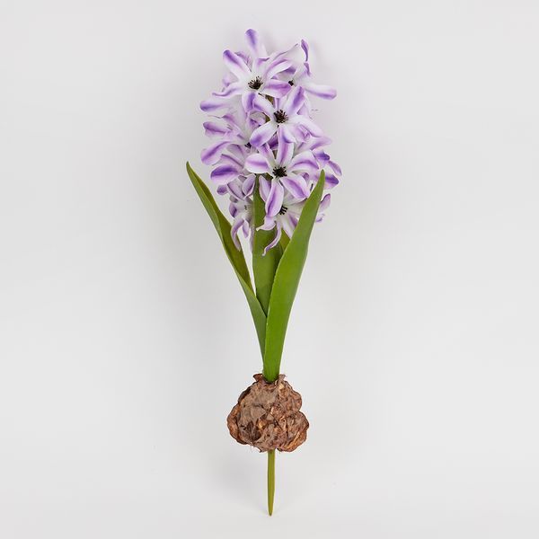 Гіацинт штучний з цибулиною, ліловий, 35 см 2028-029/It.purple фото