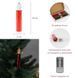 Набор из 10 светодиодных свечей (LED) с клипсами на елку, красный, 10 см 9261-004 фото 1