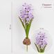 Гіацинт штучний з цибулиною, ліловий, 35 см 2028-029/It.purple фото 1