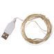 Гирлянда "Роса" 100 LED, желтая, 10 м, от USB 9133-012 фото 3