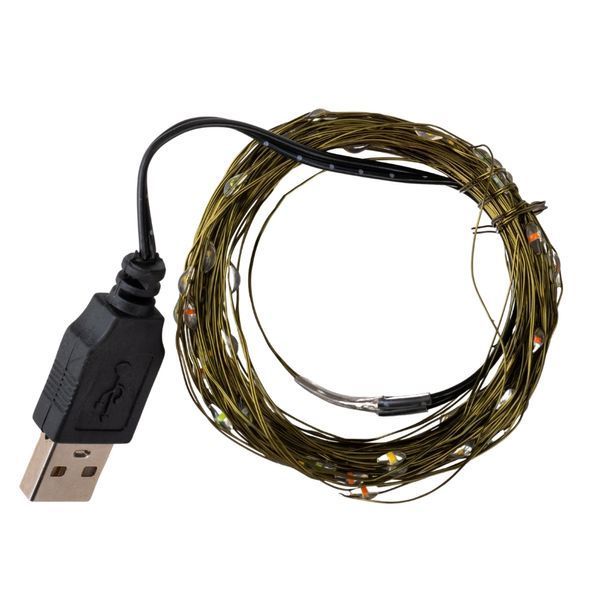 Гирлянда "Роса" 100 LED, разноцветная, 10 м, от USB 9133-015 фото