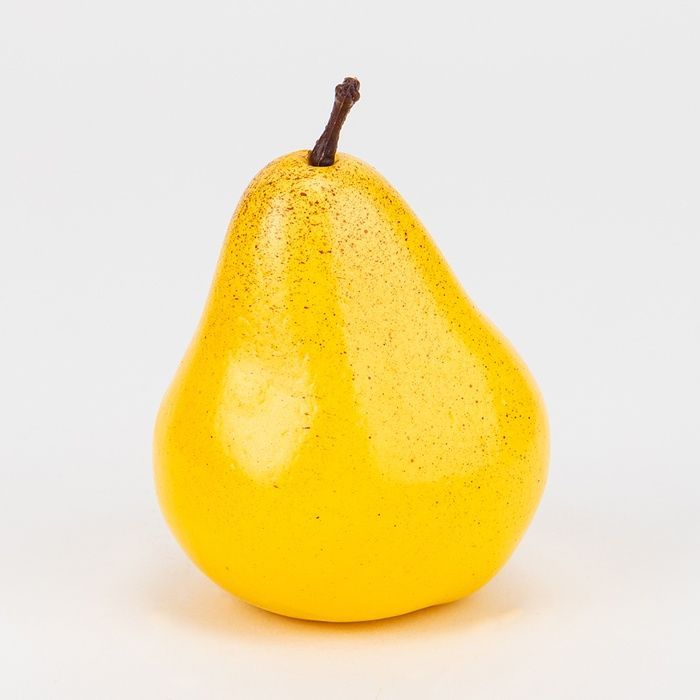 Набір штучних груш, 12 шт, жовтий, 9 см 9303-003 фото