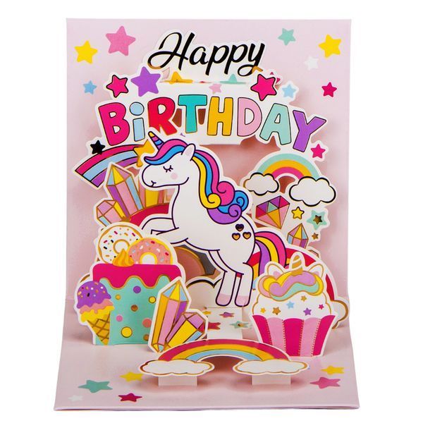 Серія об'ємних листівок "Magical birthday", 4 види 9081-003 фото