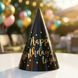 Набор колпаков "Happy Birthday", 6 шт, черный, 20 см 9093-023 фото 2