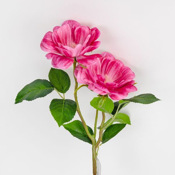 Троянда штучна, рожева, 55 см 2028-011/dk.pink фото