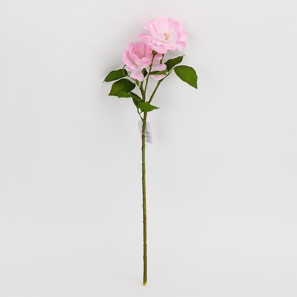 Роза искусственная, нежно-розовая, 55 см 2028-011/It.pink фото
