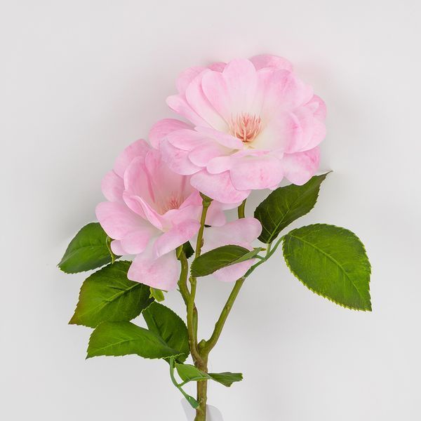 Роза искусственная, нежно-розовая, 55 см 2028-011/It.pink фото