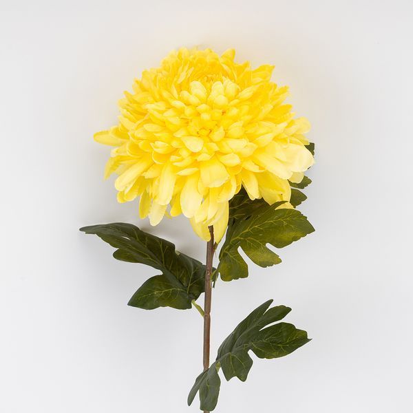 Штучна хризантема, жовта, 75 см 2026-012/yellow фото