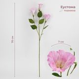 Искусственная эустома, нежно-розовая, 70 см 2028-015/It.pink фото