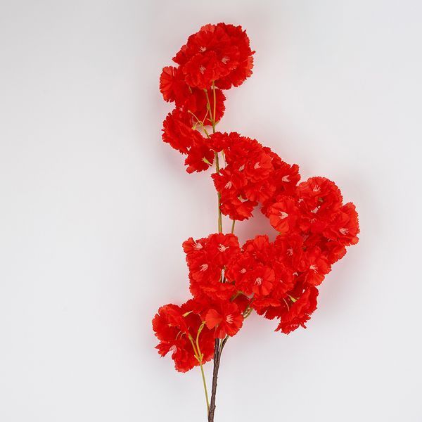Искусственная ветвь "Сакура", красная, 95 см 2026-016/red фото