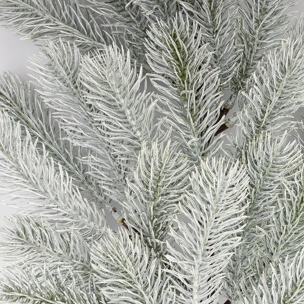 Декоративная ветвь "Заснеженная ель", 55 см 9256-012 фото