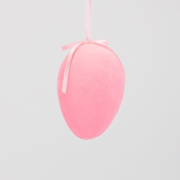 Крашанка флоковая подвесная, розовая, 14 см 5103-004/pink фото
