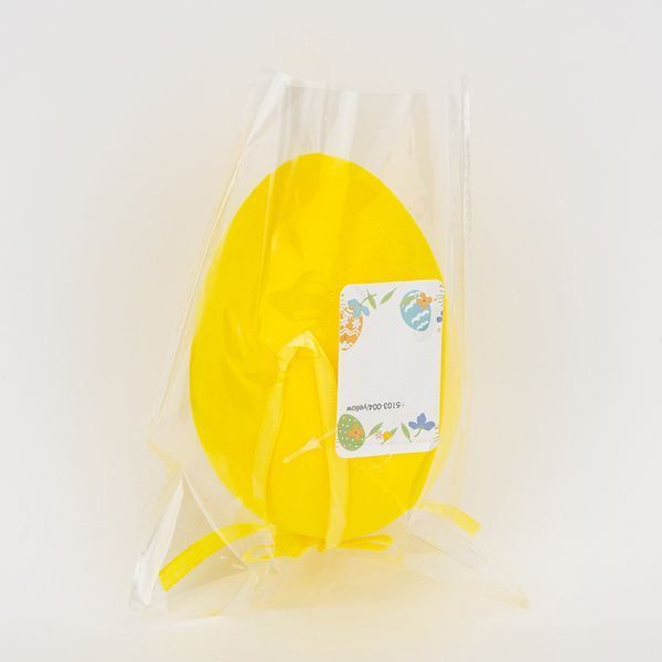 Крашанка флоковая подвесная, желтая, 14 см 5103-004/yellow фото