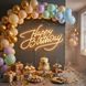 Светодиодная (LED) неоновая вывеска "Happy Birthday", от USB, оранжевая, 50*31 см 9318-001 фото 1