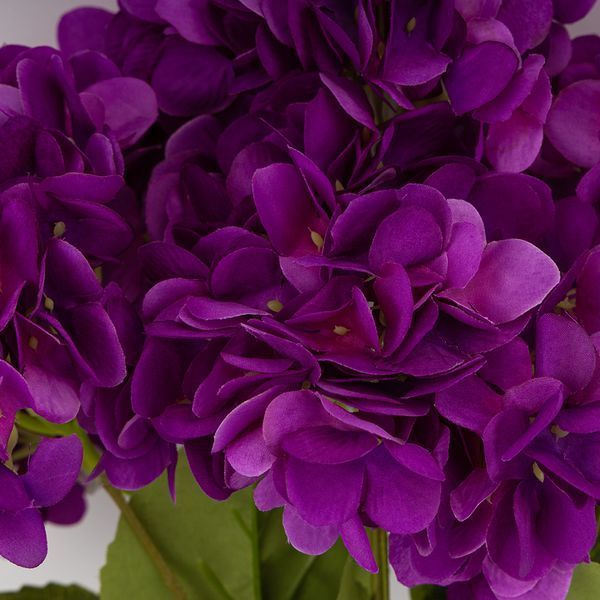 Букет гортензий, 5 бутонов, фиолетовый, 48 см 2026-008/violet фото