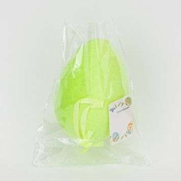 Крашанка флоковая подвесная, зеленая, 14 см 15103-003/green фото