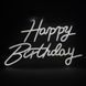 Світлодіодна (LED) неонова вивіска "Happy Birthday", від USB, біла, 40*26 см 9318-004 фото 2