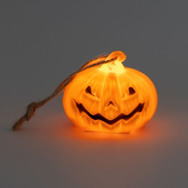 Светодиодная свеча (LED) с подвеской "Тыква", 6 см 9242-007 фото