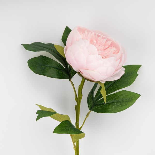 Искусственный пион, нежно-розовый, 70 см 2026-019/pink фото