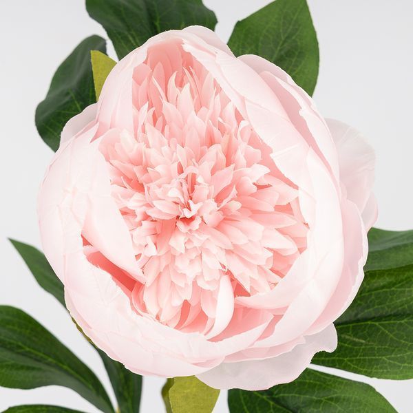 Искусственный пион, нежно-розовый, 70 см 2026-019/pink фото