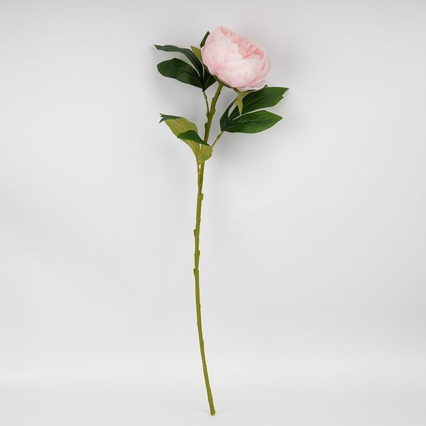 Искусственный пион, нежно-розовый, 70 см 2026-019/pink фото