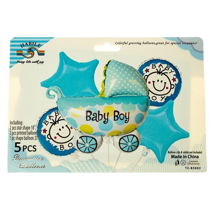 Набор воздушных шаров "Коляска" *рандомный выбор дизайна 8508-009 фото