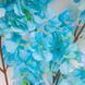 Искусственная ветка "Сакура", голубая, 100 см 2026-013/blue фото 3