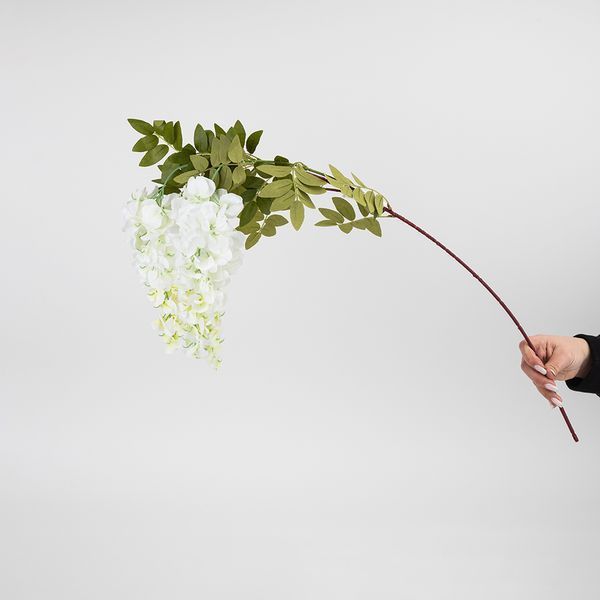 Искусственная ветка "Акация", белая, 102 см 2026-017/white фото