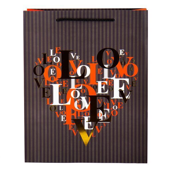 Подарочный пакет "Love", 32*26*12 см 8930-003 фото