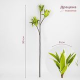 Драцена искусственная, зеленая, 90 см 2028-003/white-green фото