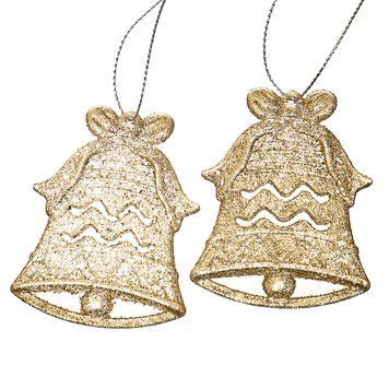Набор украшений "Золотые колокольчики" 008NR/gold фото