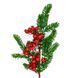 Декоративна латексна гілка "Ягідна розкіш", 55 см 9409-006 фото 2