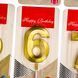 Свічки для торта "Блиск" від 0 до 9, золоті 8512-004 фото 4