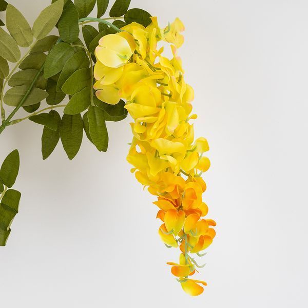 Штучна гілка "Акація", жовта, 102 см 2026-017/yellow фото