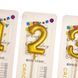 Свечи для торта "Мерцанние" от 0 до 9, золотые 8512-008 фото 2