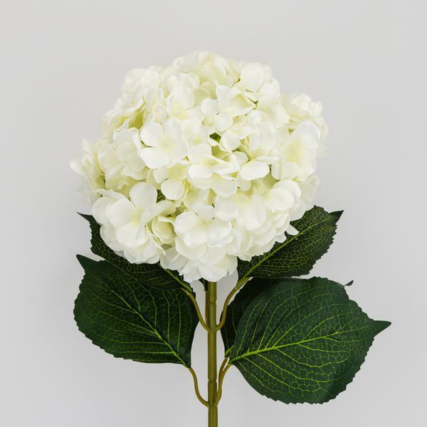 Штучна гортензія з найбільшим бутоном, біла, 93 см 2035-001/white фото