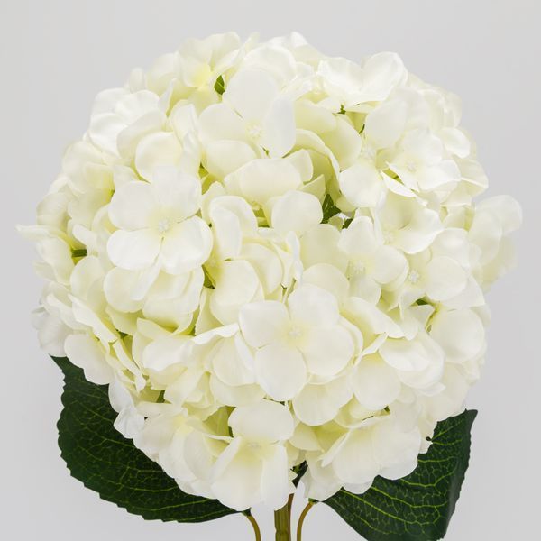 Штучна гортензія з найбільшим бутоном, біла, 93 см 2035-001/white фото